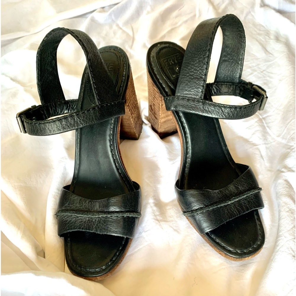 FRYE STRAP HEELS